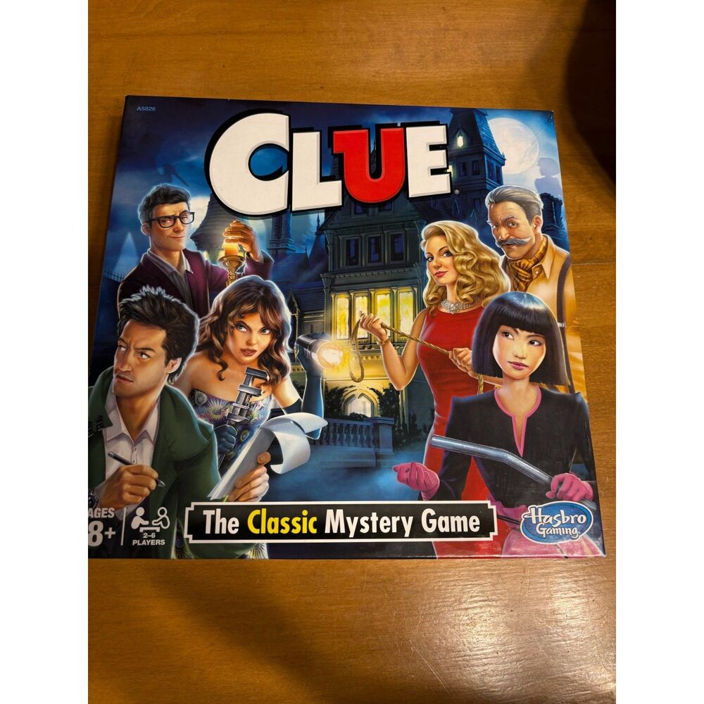 Clue Classic Mystery Board Game Hasbro A5826 2018 Edition 2-6 Players